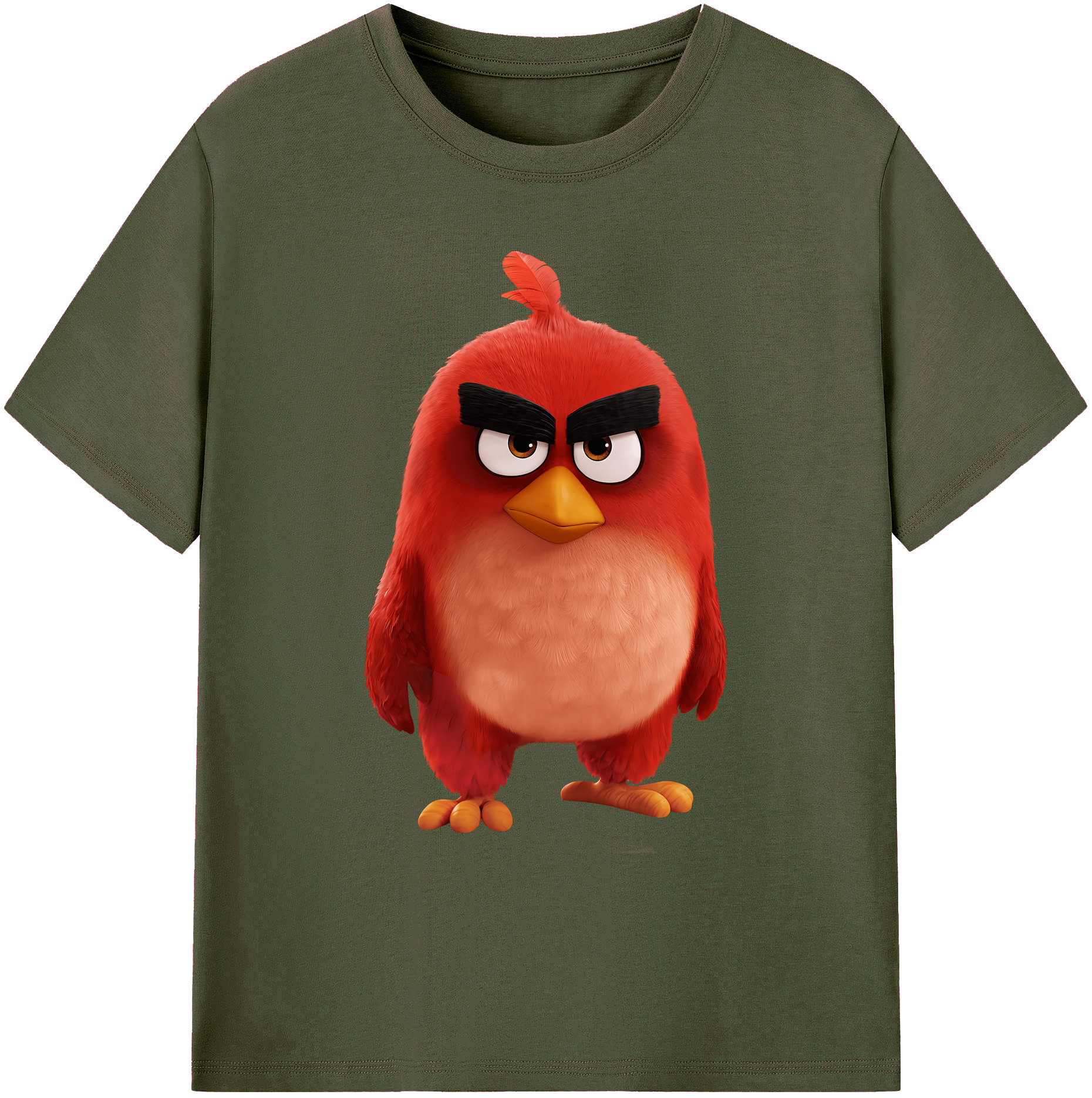 （画像用） Angry Birds アングリーバード 綿100％ メンズ半袖Tシャツ｜肌触りやわらか＆通気性